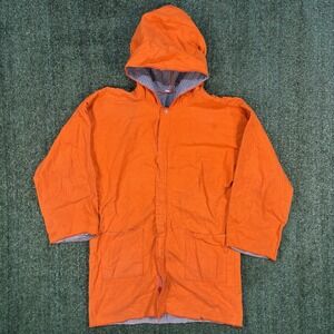 Vintage 1950s Military Rain Jacket Flannel Lined Orange Size Mens Large